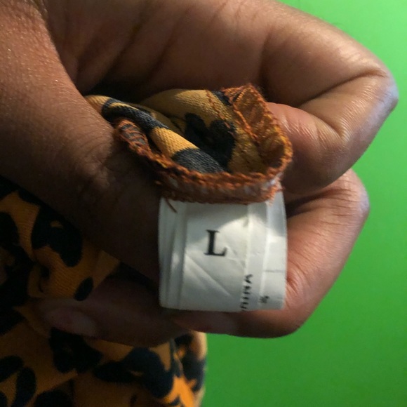 Yellow Print Paperbag Shorts - Picture 8 of 9